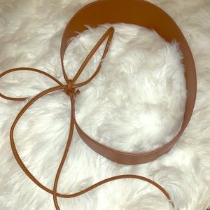 Tan White House Black Market Waist Belt